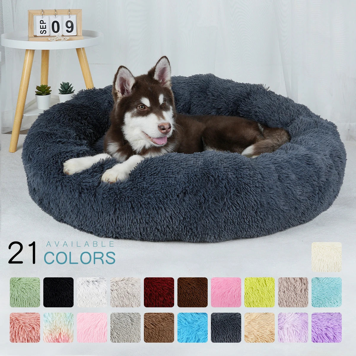 CAMA PARA MASCOTAS REDONDA