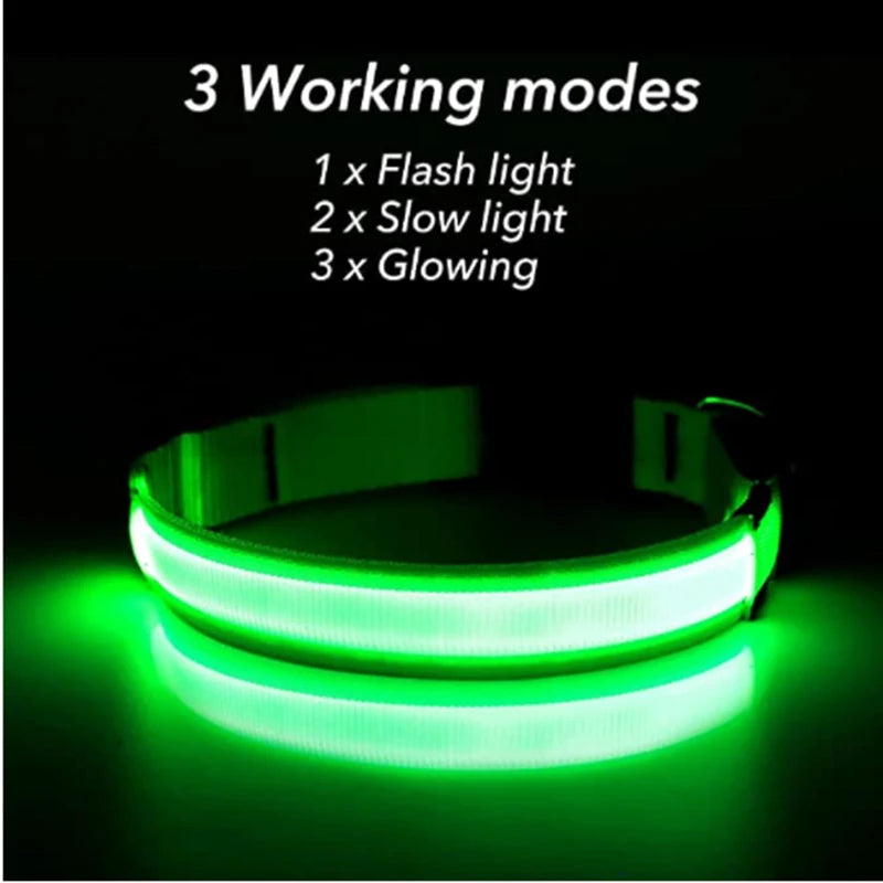 COLLAR LUMINOSO AJUSTABLE