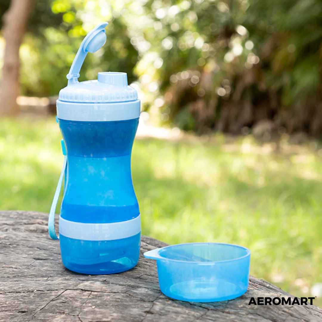 BOTELLA 2 EN 1 PARA MASCOTAS